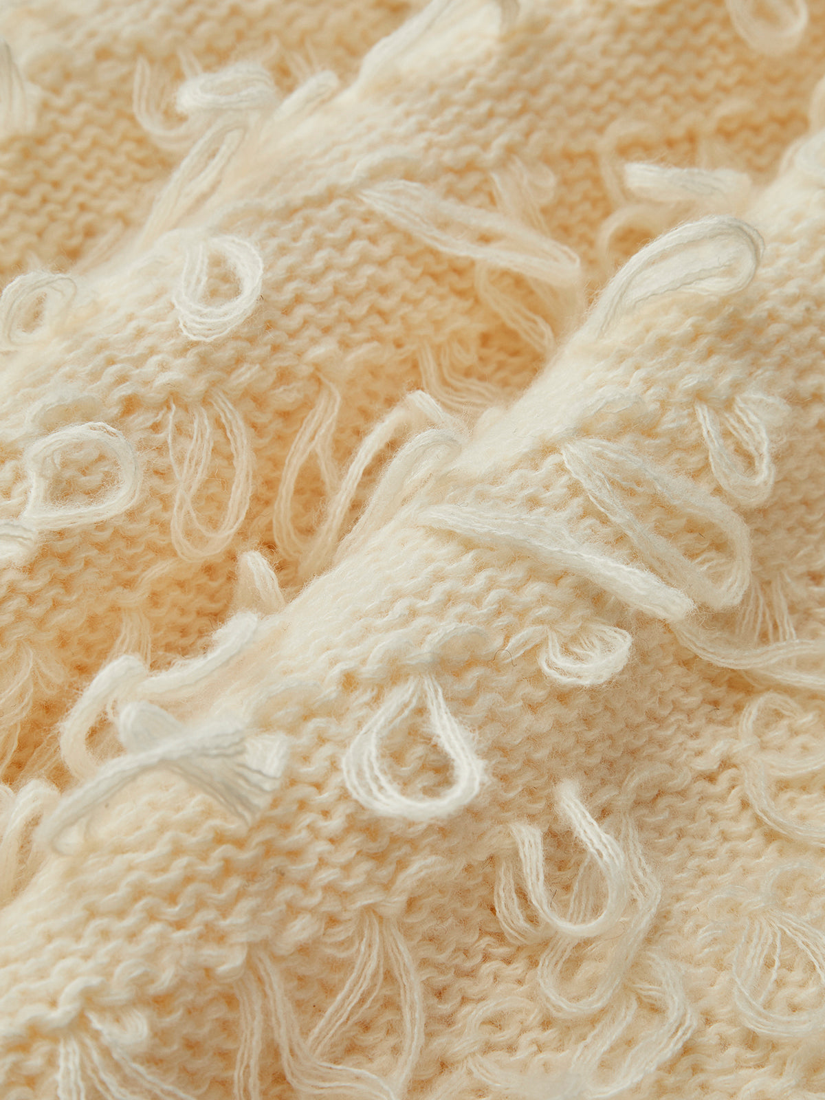 Leonie | Kreativer Quasten Strickmantel