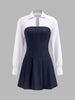 Clara | Plissiertes Polo-Kleid