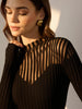 Maximilian | Stilvolles Stricktop mit transparenten Schultern