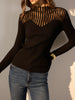 Maximilian | Stilvolles Stricktop mit transparenten Schultern