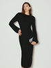 Clara | Elegantes Langarmkleid mit Schleifen-Design