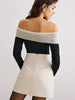 Clara | Romantische Chiffon-Bow Off-Shoulder Bluse