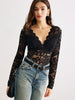 Mia | Eleganter Bodysuit mit Spitzenpaneelen