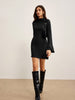 Clara | Elegantes Mock Neck Kleid mit Struktur
