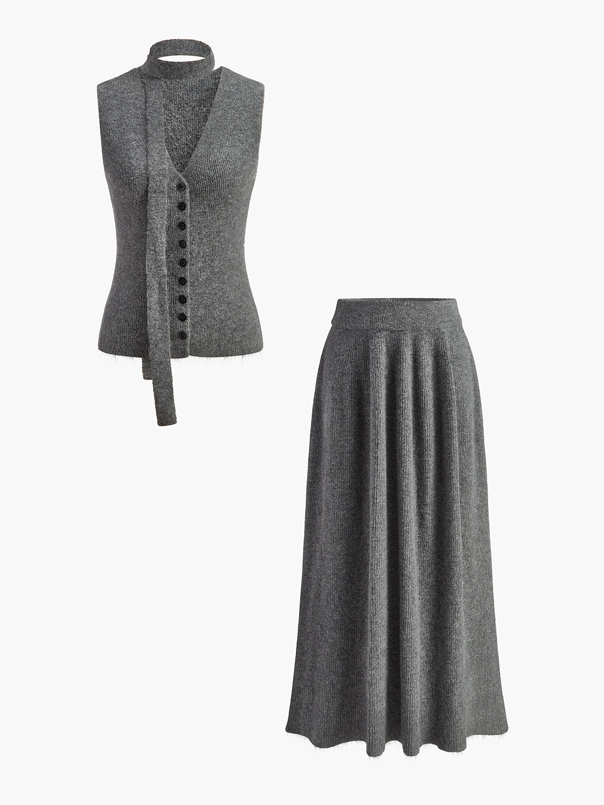 Vira | Edles Pullover-Set mit Gürtel