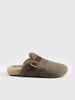 Greta | Stilvolle Pelz-Slipper mit Gürtel-Design