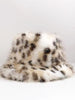 Lena | Plüsch Bucket Hat im Leoparden-Print