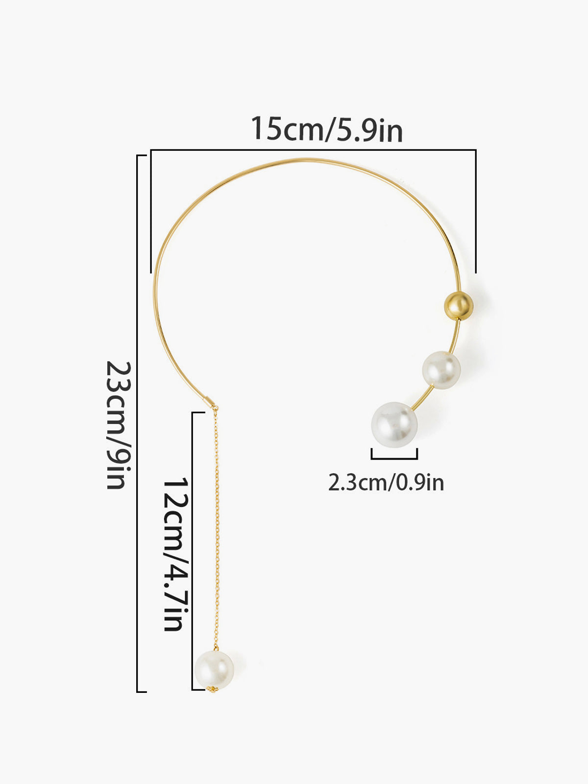 Anna | Choker-Halskette mit Kunstperlen