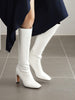 Anna | Elegante kniehohe Stiefel mit Quadratzehen