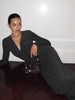 Mia | Elegantes Cowl-Neck Kleid mit Metalldetails