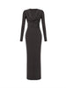 Mia | Elegantes Cowl-Neck Kleid mit Metalldetails