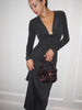 Mia | Elegantes Cowl-Neck Kleid mit Metalldetails