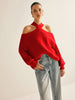 Schulterfreier Chic | Eleganter Kälteschulter-Pullover