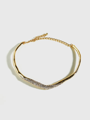 Mia | Irregular Ziron Choker Halskette