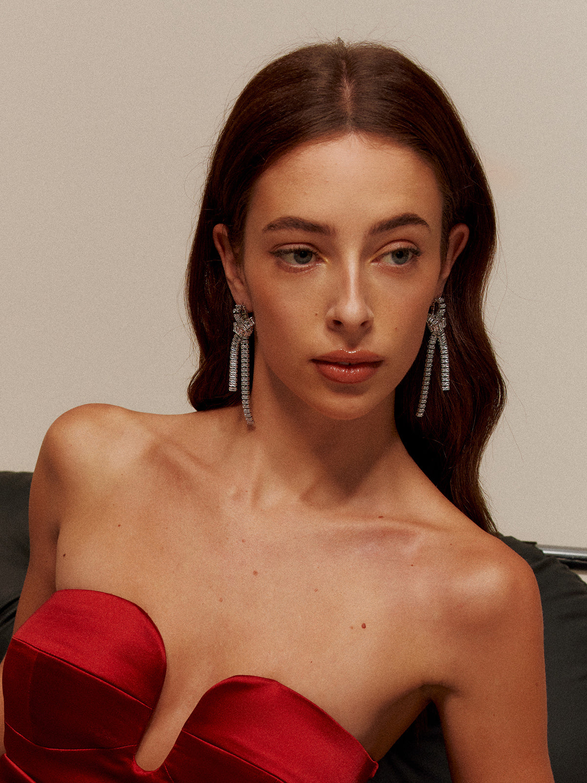 Leonie | Funkelnde Ohrringe mit Fransen