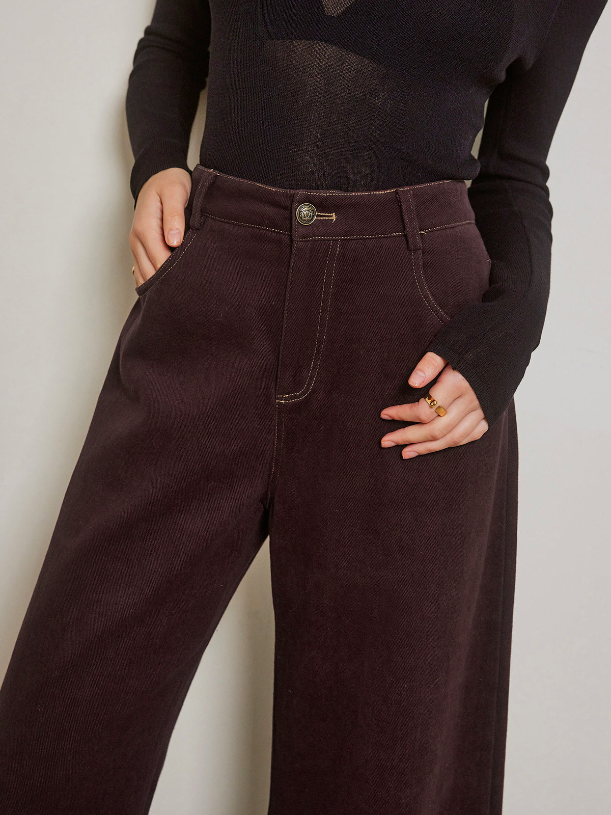 Felix | Lässige Jeans mit weitem Bein