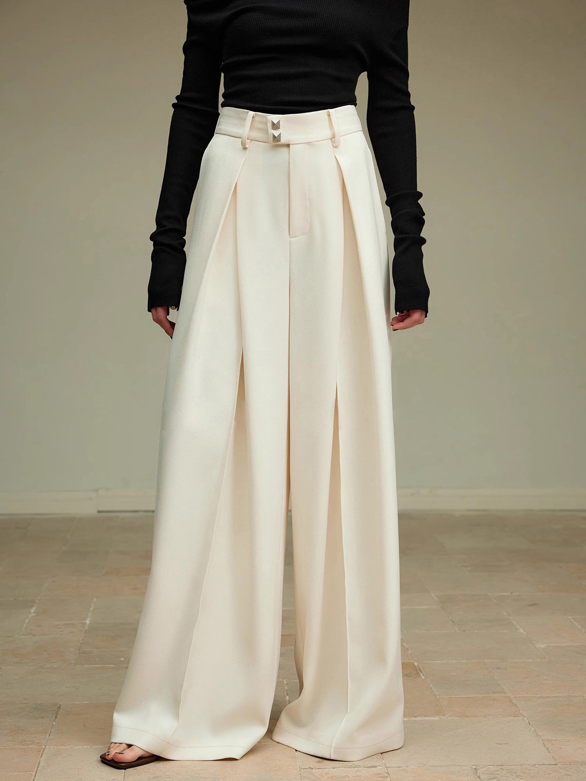 Celina | Elegante Hochbund-Palazzo-Hosen