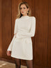 Clara | Schlichtes Mock Neck Kleid