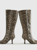 Clara | Schlangenleder-Print Knöchelstiefel