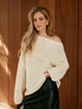 Clara | Trendiger Shift-Pullover mit asymmetrischem Ausschnitt