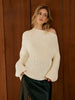 Clara | Trendiger Shift-Pullover mit asymmetrischem Ausschnitt