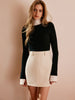 Leonie | Farbblock Rollkragenpullover