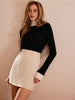 Leonie | Farbblock Rollkragenpullover