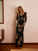 Boheme | Elegantes Blumenkleid mit Rollkragen