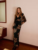 Boheme | Elegantes Blumenkleid mit Rollkragen