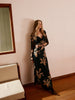 Boheme | Elegantes Blumenkleid mit Rollkragen