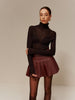 Clara | Eleganter halbtransparenter Wollpullover