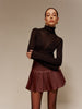 Clara | Eleganter halbtransparenter Wollpullover