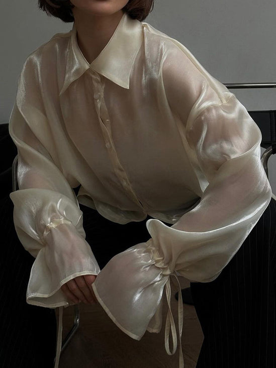 Lotta | Halbtransparentes Polo-Shirt