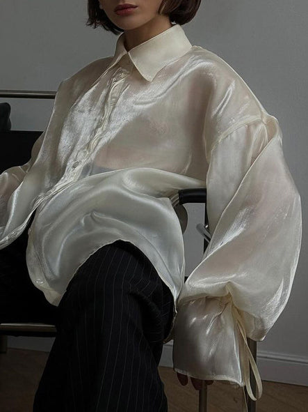 Lotta | Halbtransparentes Polo-Shirt