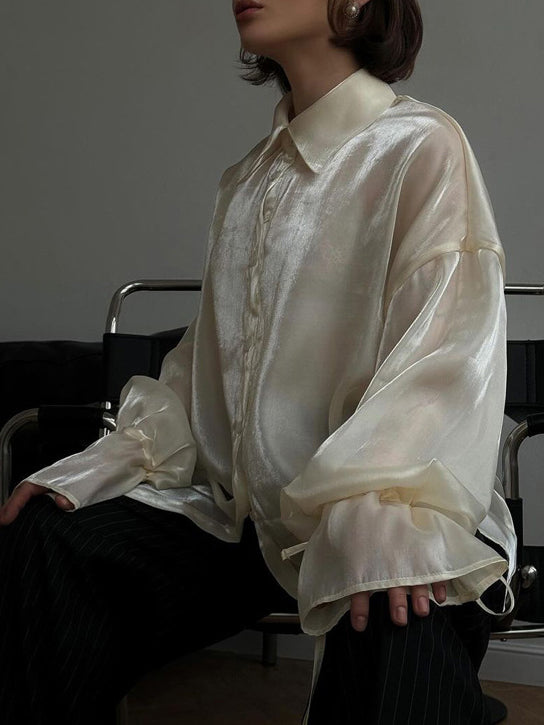 Lotta | Halbtransparentes Polo-Shirt