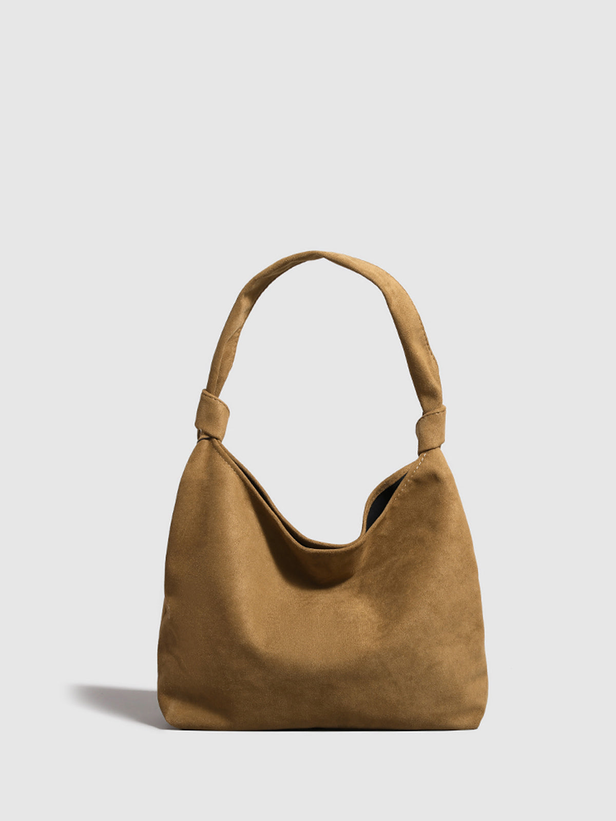 Anna | Geknotete Wildleder-Hobo-Tasche