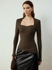 Clara | Asymmetrische Skinny-Bluse