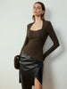 Clara | Asymmetrische Skinny-Bluse