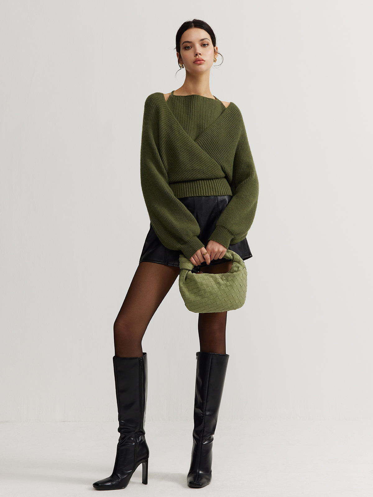 Sophie | 2-in-1 Bat Sleeve Halter Stricktop