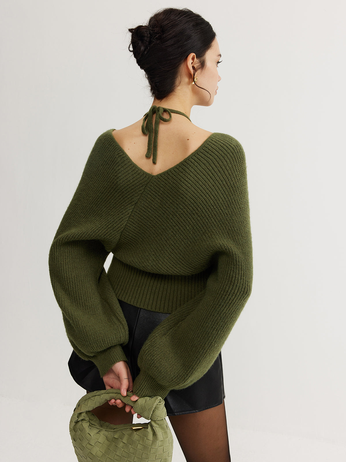 Sophie | 2-in-1 Bat Sleeve Halter Stricktop