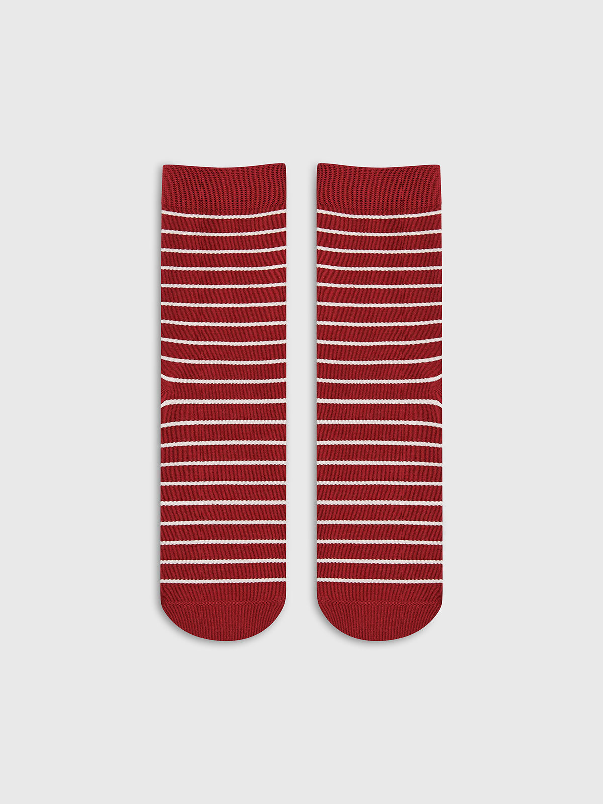 Leni | Kontrastierende Gestreifte Stapelsocken