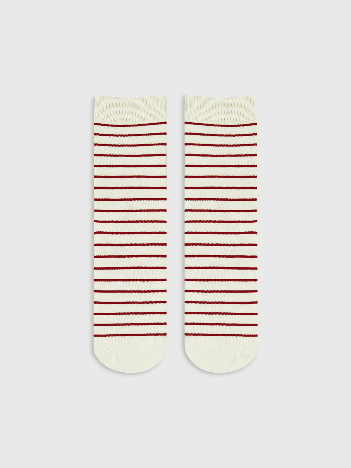 Leni | Kontrastierende Gestreifte Stapelsocken