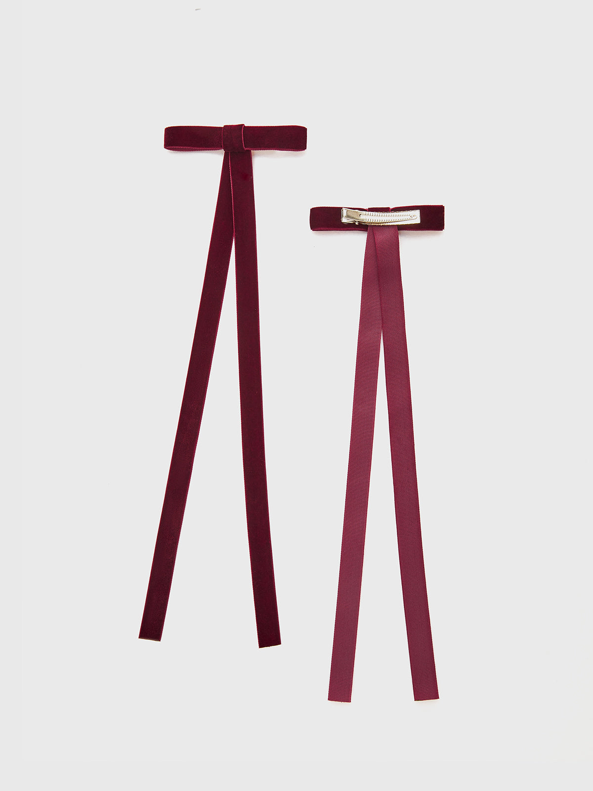 Clara | Samt Schleifen-Haarspangen im 2er Set