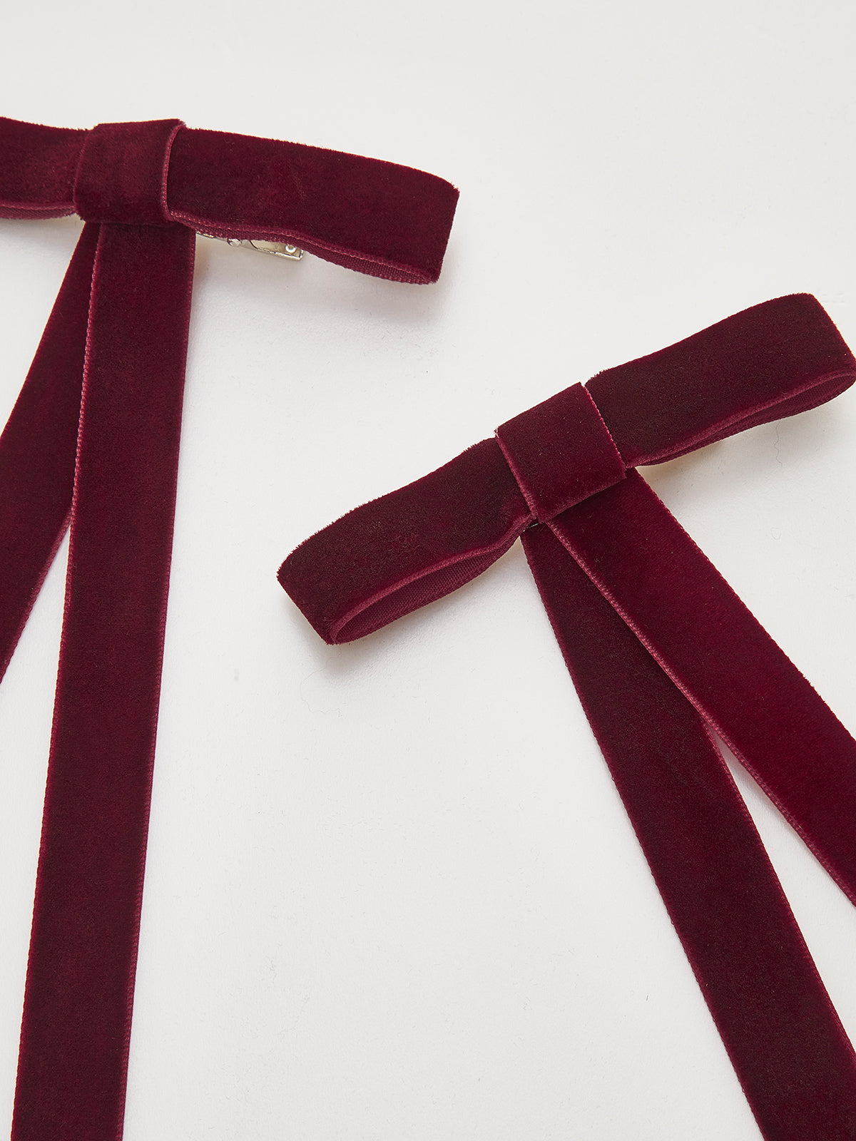 Clara | Samt Schleifen-Haarspangen im 2er Set