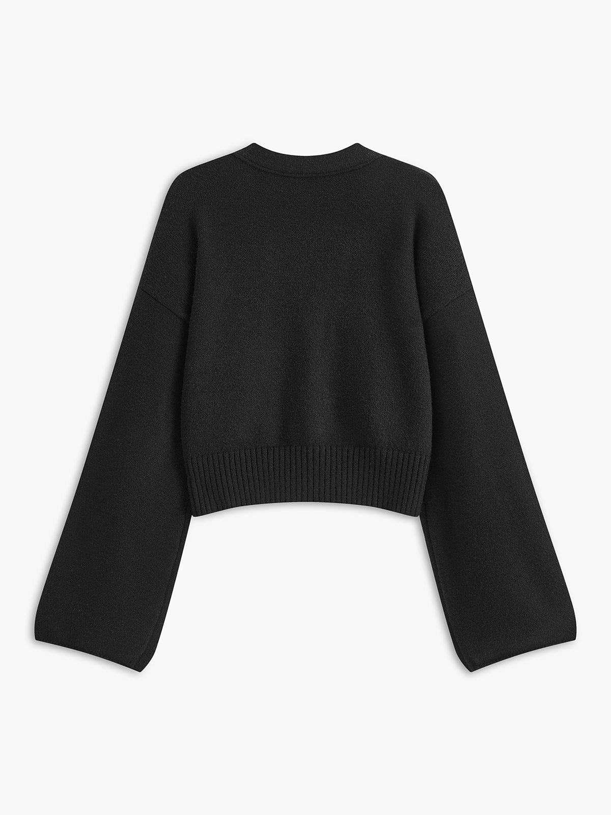 Clara | Eleganter V-Ausschnitt Strickcardigan mit Strass-Schleife