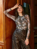 Anja | Elegante Bluse mit Kreuzdruck