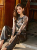 Anja | Elegante Bluse mit Kreuzdruck