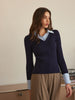 Lukas | Eleganter 2-in-1 Polo Sweater