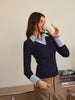 Lukas | Eleganter 2-in-1 Polo Sweater