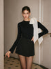 Luisa | Romantischer Cutout Pullover mit Schleifen-Dekor